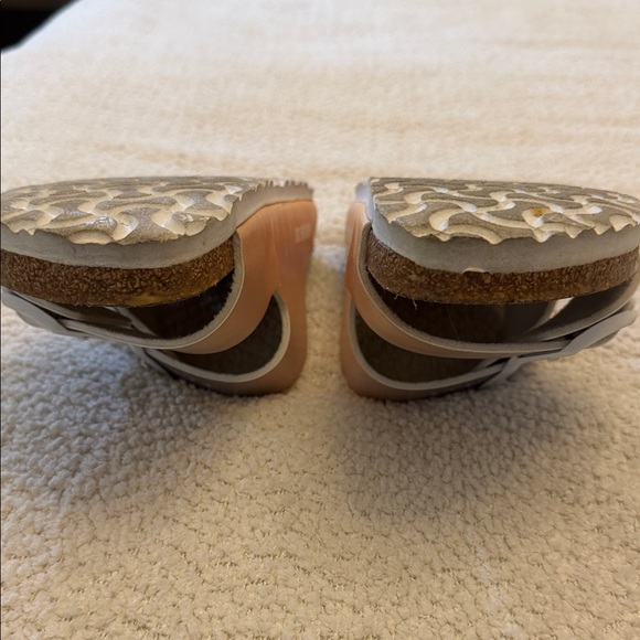 Birkenstock Arizona Two-Strap Sandals in Vegan Ombre Purple Fog/Apricot - size 7 - Picture 8 of 15